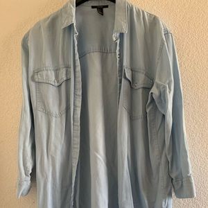 Forever 21 Lightweight Chambray jacket small